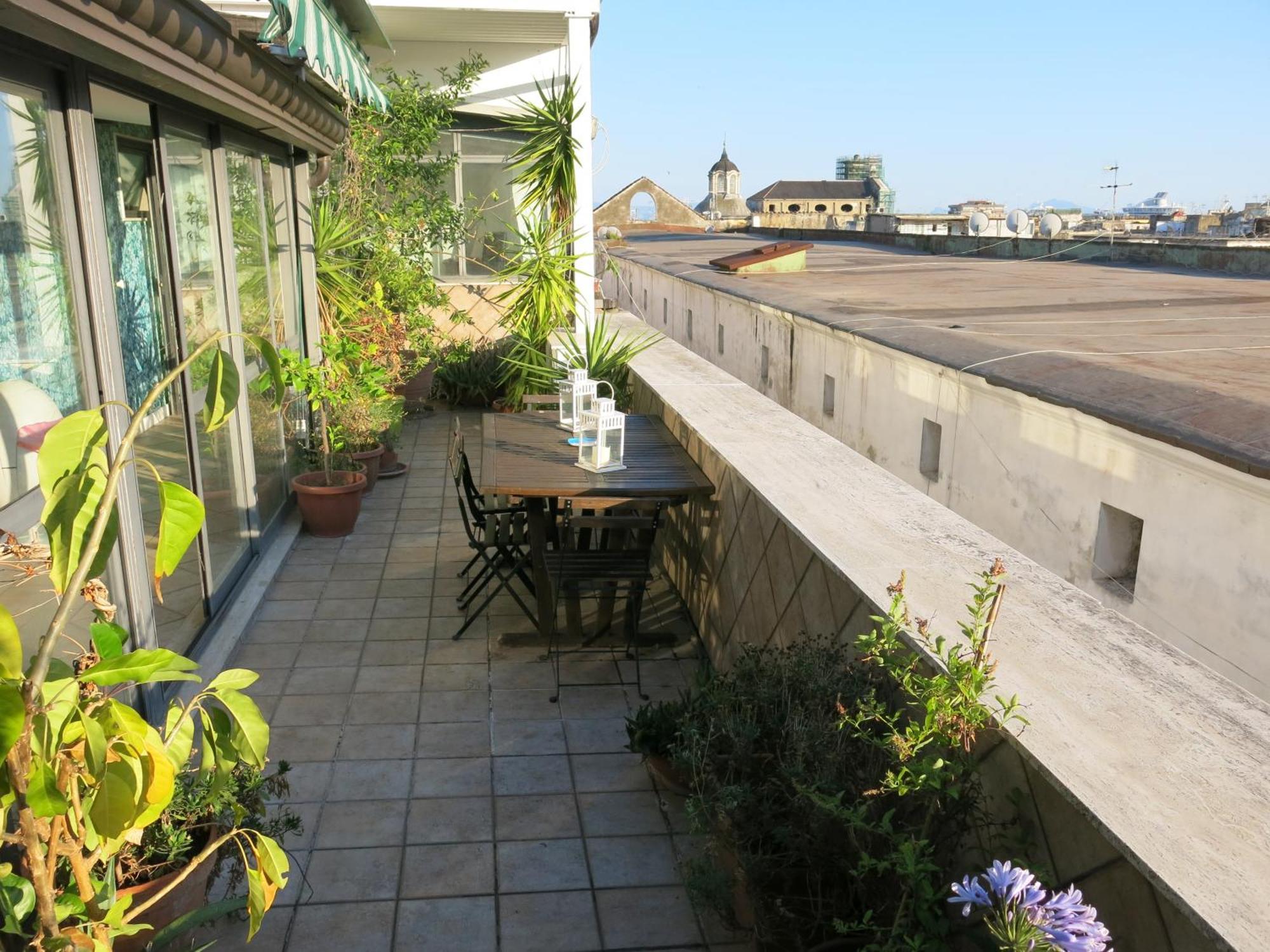 Historical Naples With Panoramic Terrace Daire Dış mekan fotoğraf